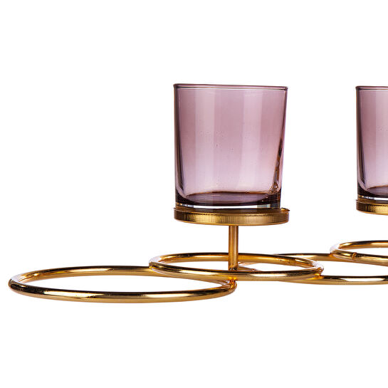 Karaca New Year Yılbaşı Ring Gold Mumluk