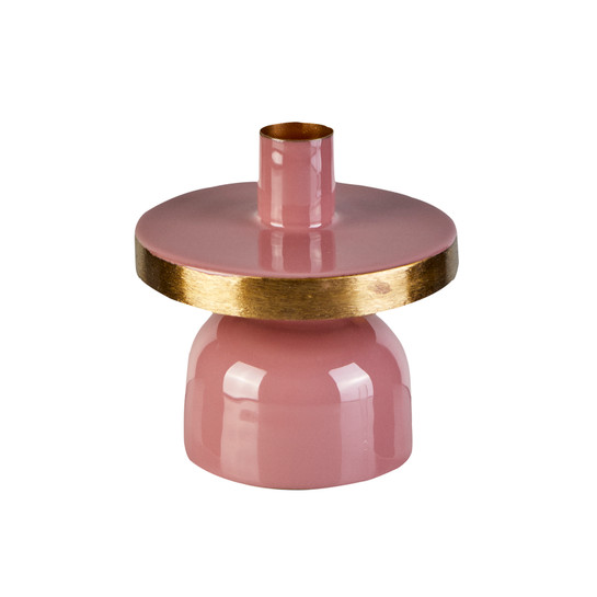 Karaca Glore Şamdan 10x10cm Pudra Pembe