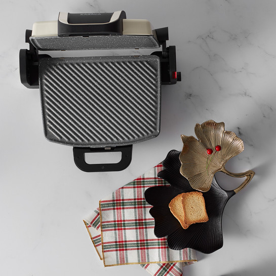 Karaca Future Granit Izgara ve Tost Makinesi Krem 1800W