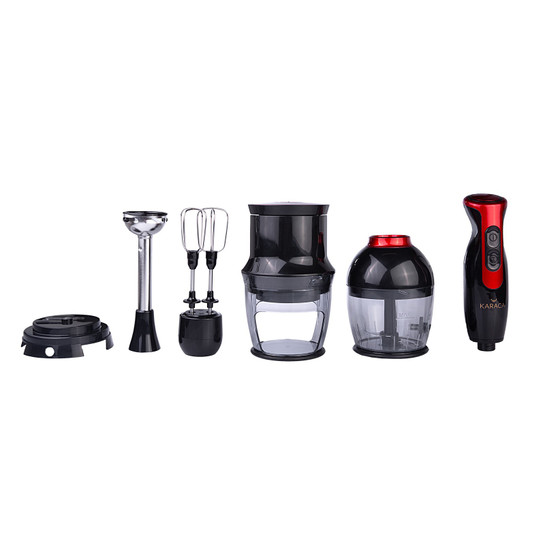 Karaca 4 in 1 Black Red Blendfit Blender Set