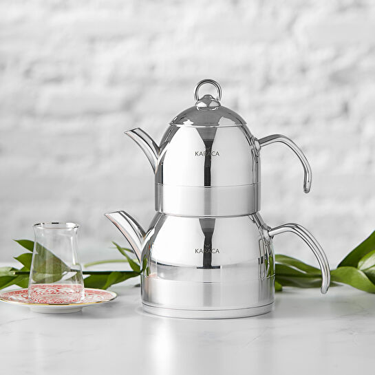 Karaca Okyanus Metal Çaydanlık Takımı