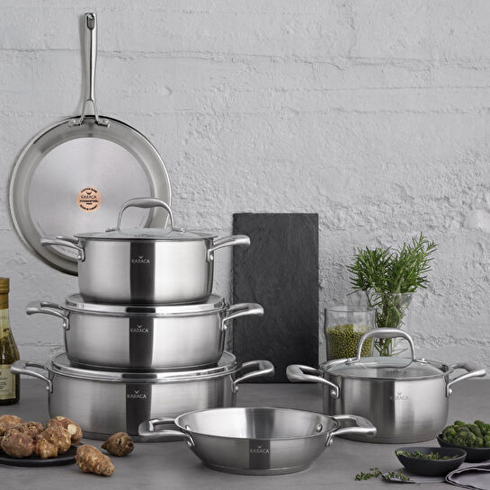 Karaca Tottori 3Ply PowerSteel Pro 316+ Çelik Sahan 20 cm