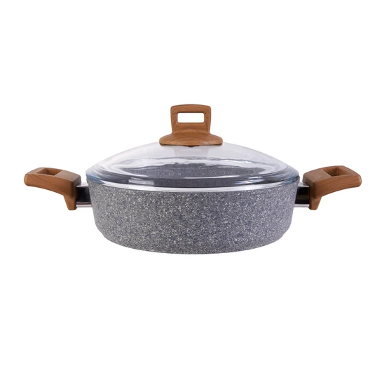 Karaca Silver Stone Granit Pilav/Karnıyarık Tencere 24 cm