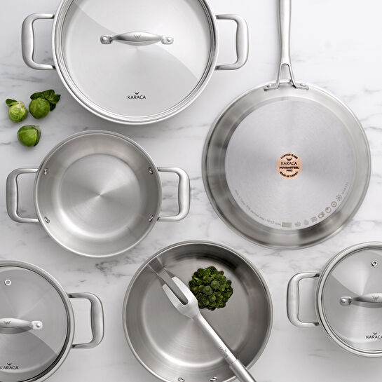 Karaca Tottori 3Ply PowerSteel Pro 316+ Çelik Tencere Pro 18 cm 2