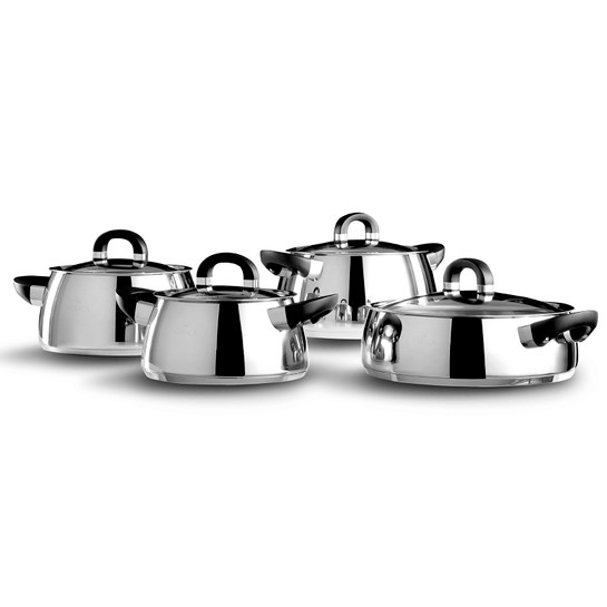 Karaca Tokyo 3Ply PowerSteel Pro 316+ Çelik Pro 8 Parça Tencere Seti
