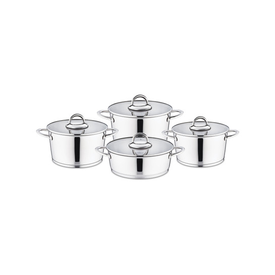 Karaca Nova 3Ply PowerSteel 316+ 8 Parça Tencere Seti

