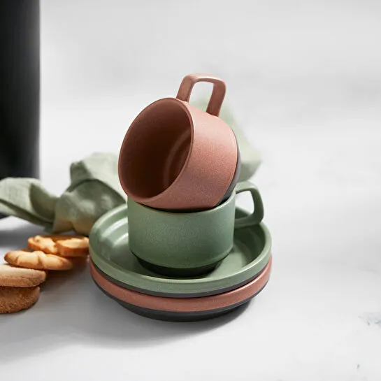Karaca Stone Green 2 Kişilik Kahve Fincanı Takımı