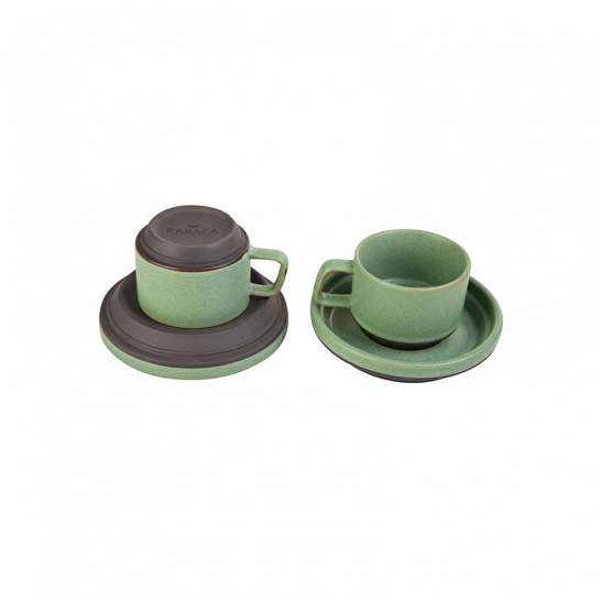 Karaca Stone Green 2 Kişilik Kahve Fincanı Takımı