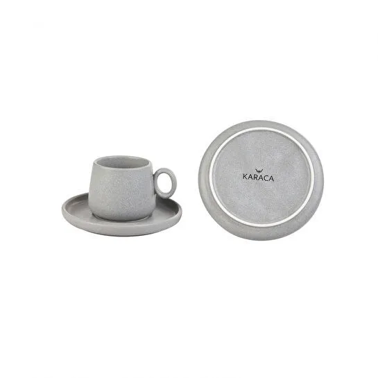 Karaca Toko Grey 2 Kişilik Kahve Fincanı Takımı