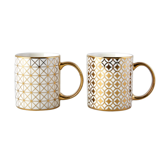 Karaca Adda 2 Parça Porselen Kupa/Mug Seti