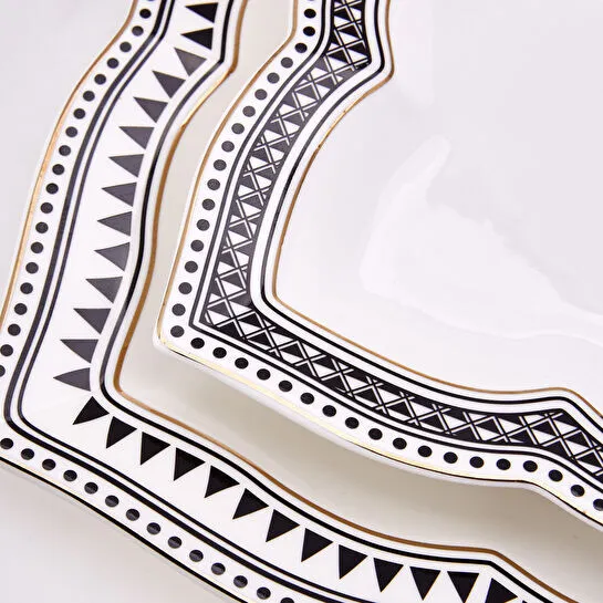 Karaca Globe 32 Parça 6 Kişilik Kahvaltı Kahvaltı/Servis Takımı Kare