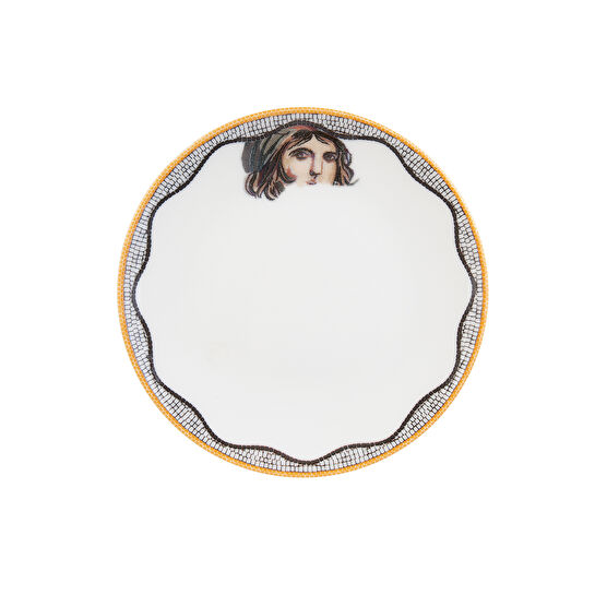 Karaca Zeugma Beyaz Pasta Tabağı 19 cm