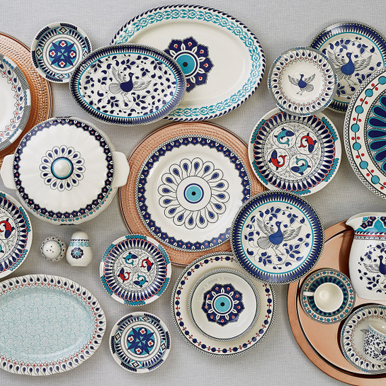 Karaca Mai Selçuklu Serisi Oval Tabak 36 cm