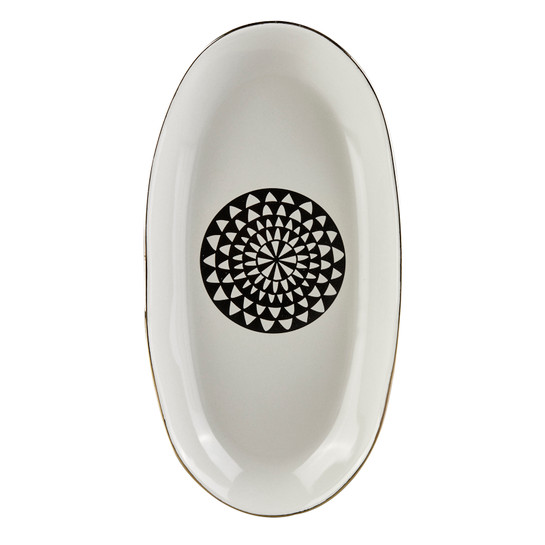 Karaca Black Gold 26 Cm Kayık Tabak