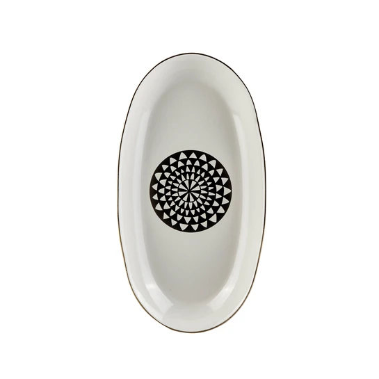 Karaca Black Gold Kayık Tabak 29,5 cm