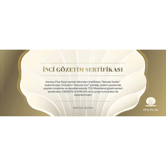 Karaca Fine Pearl Shawl 86 Parça İnci Yemek Takımı