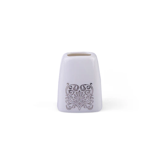 Karaca Fine Bone Lotus Platin 60 Parça 12 Kişilik Kare Yemek Takımı