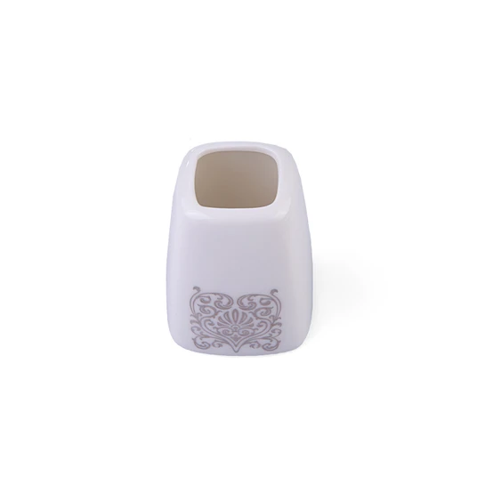 Karaca Fine Bone Lotus Platin 60 Parça 12 Kişilik Kare Yemek Takımı