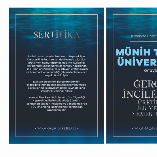 Karaca Fine Pearl Mariposa 62 Parça 12 Kişilik Kare Yemek Takımı