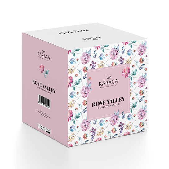 Karaca Rose Valley 6 Kişilik 24 Parça Yemek Takımı