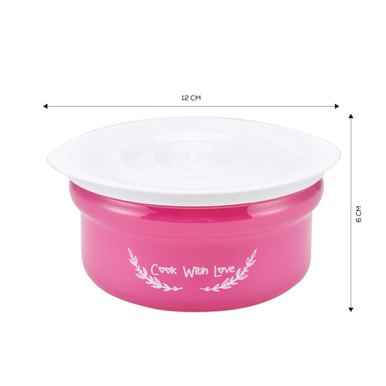 Cookplus With Love Fuşya Cam Saklama Kabı