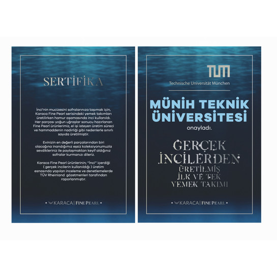 Karaca Fine Pearl Unique 14 Parça 6 Kişilik Kare İnci Kahvaltı/Servis Takımı