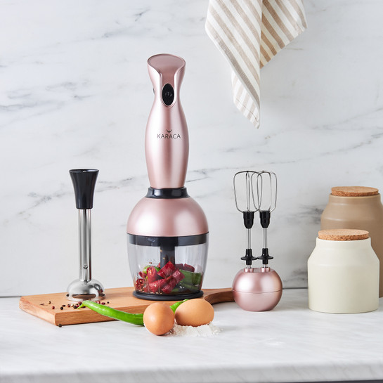 KARACA PRO-MIDI 3LÜ BLENDER SET ROSEGOLD