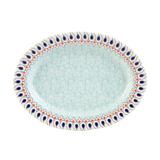 Karaca Mai Selçuklu Serisi Oval Tabak 31 cm