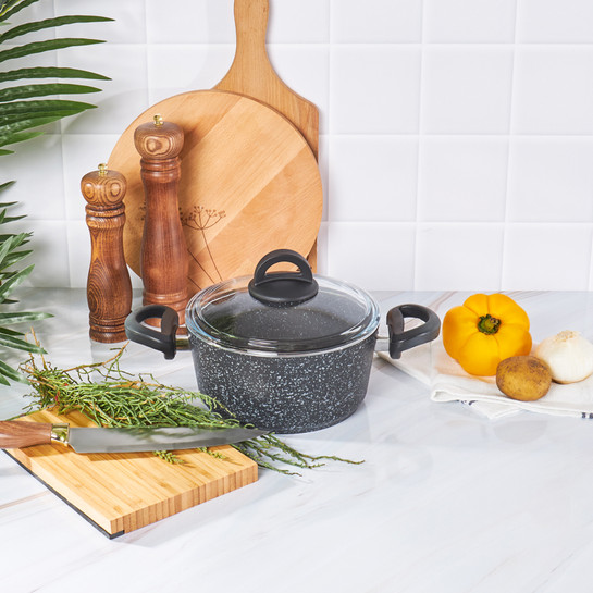 Karaca Dark Stone Biogranit 20 cm Tencere

