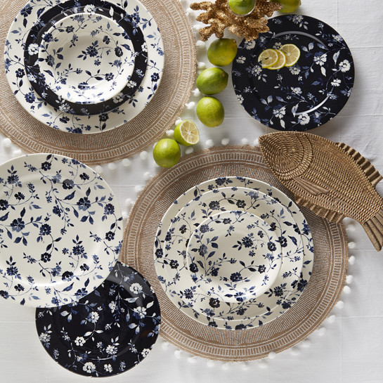Karaca Vintage Daisy 24 Parça 6 Kişilik Porselen Yemek Takımı
