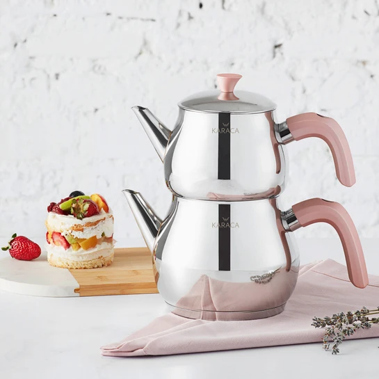 Karaca Kayra Midi Çaydanlık Takımı Rose