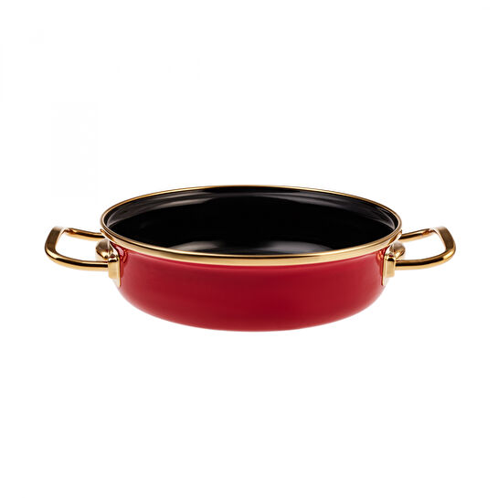 Karaca Retro Emaye Kırmızı Tava Sahan Set