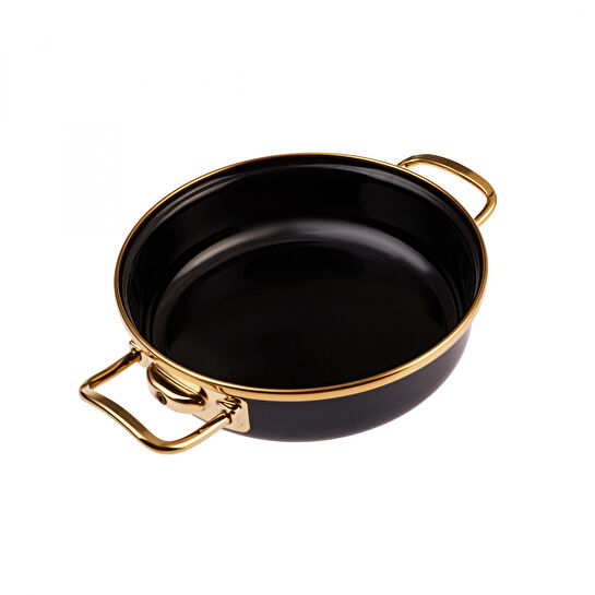 Karaca Retro Emaye Antrasit Tava Sahan Set