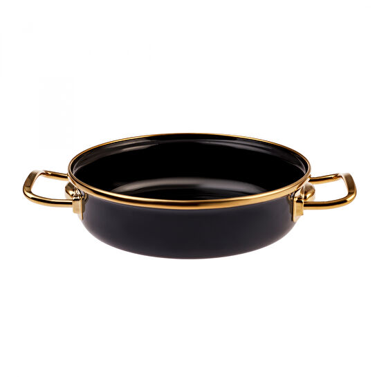 Karaca Retro Emaye Antrasit Tava Sahan Set