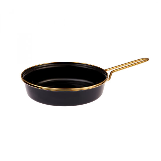 Karaca Retro Emaye Antrasit Tava Sahan Set