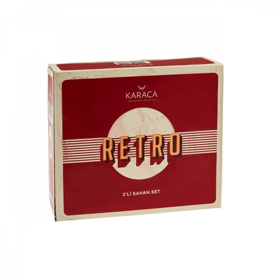 Karaca Retro Emaye 2li Antrasit Sahan Set