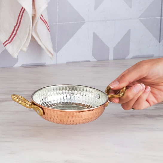 Karaca Antik Bakır Sahan 12 cm
