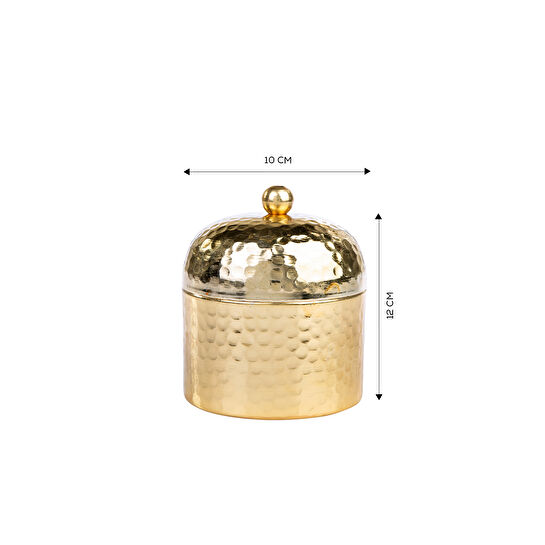 Karaca Moroc Gold Metal Kutuda Büyük Kokulu Mum