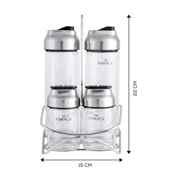 Karaca Dimple Steel 5 Parça Salata Seti