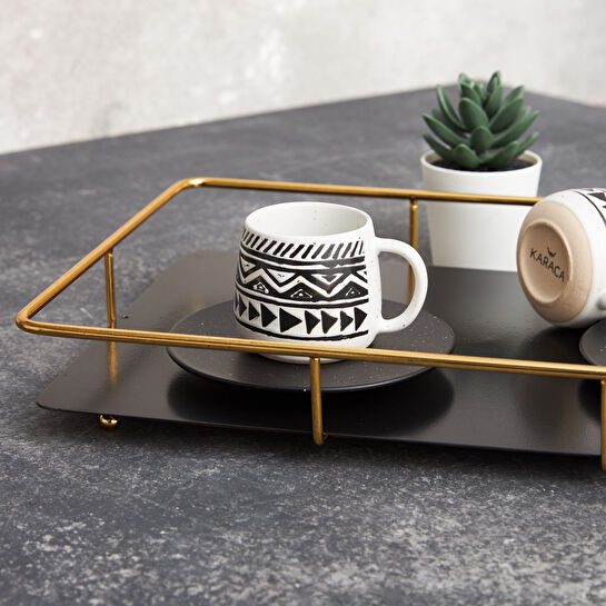 Karaca Rak 2 Kişilik Kahve Fincan Takımı 90 ml