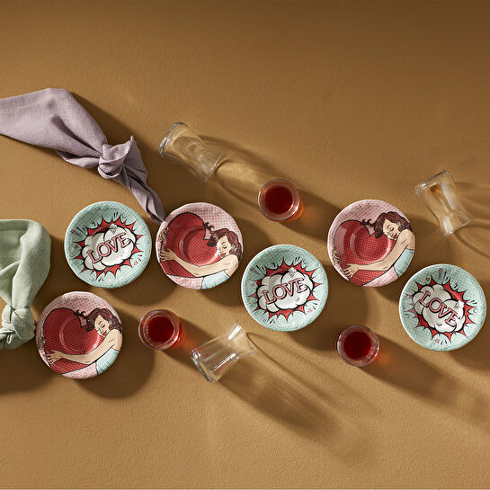 Karaca Love Art 6 Kişilik Çay Seti