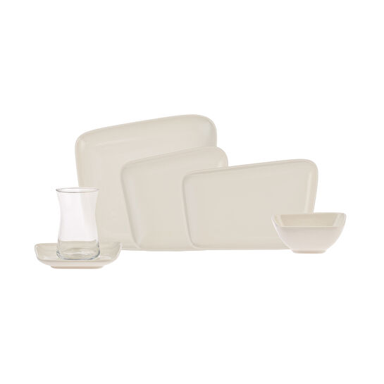 Karaca Naomi 26 Parça 6 Kişilik Porselen Kahvaltı/Servis Takımı