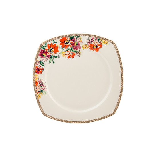 Karaca Square Bone Martina Pink 60 Parça 12 Kişilik Yemek Takımı