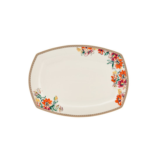 Karaca Square Bone Martina Pink 60 Parça 12 Kişilik Yemek Takımı
