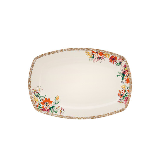 Karaca Square Bone Martina Pink 60 Parça 12 Kişilik Yemek Takımı