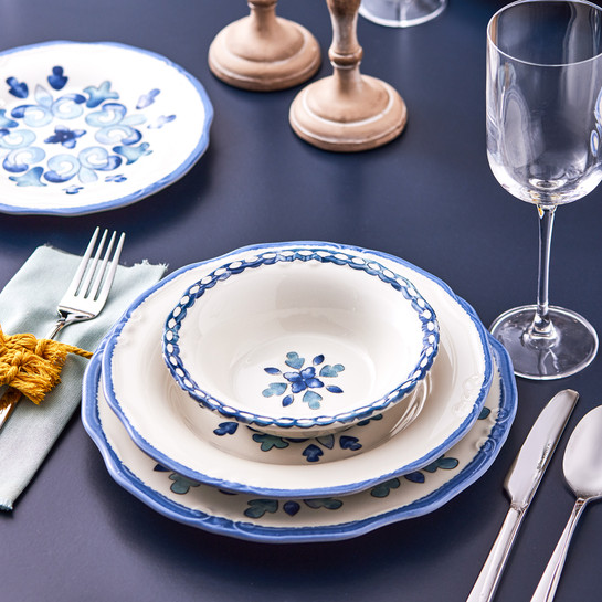 Karaca Gökçe 24 Parça 6 Kişilik Stoneware Yemek Takımı