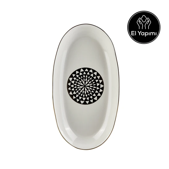 Karaca Black Gold 26 Cm Kayık Tabak