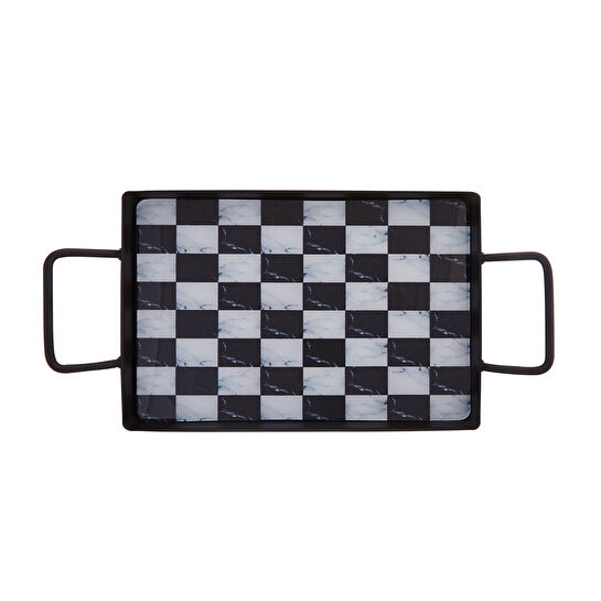 KARACA SATRANÇ SİYAH TEPSİ