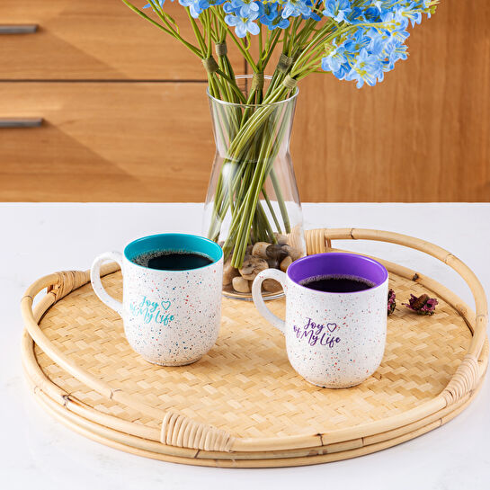 Karaca Joy Of Mavi Mor 2li Mug Kupa
