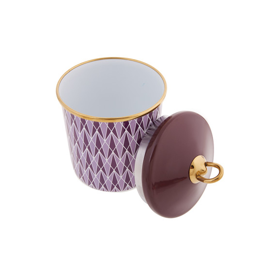Karaca Retro Purple Emaye Saklama Kabı Small